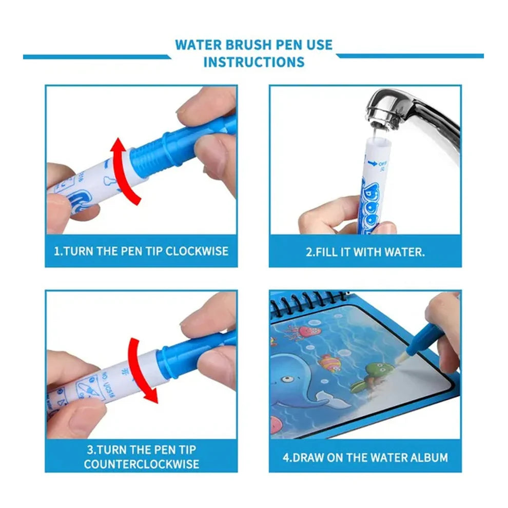 Magic Water Coloring Book