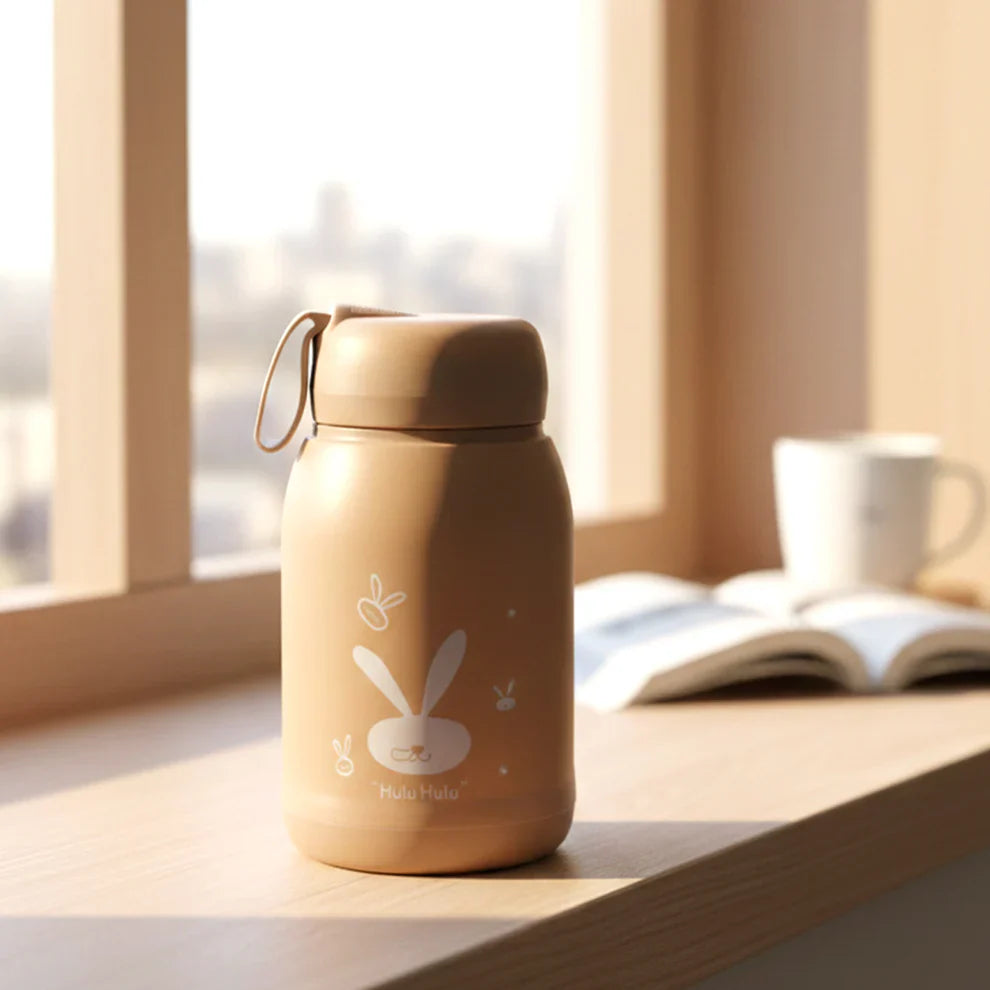 BunnyGlow Glass Water Bottle