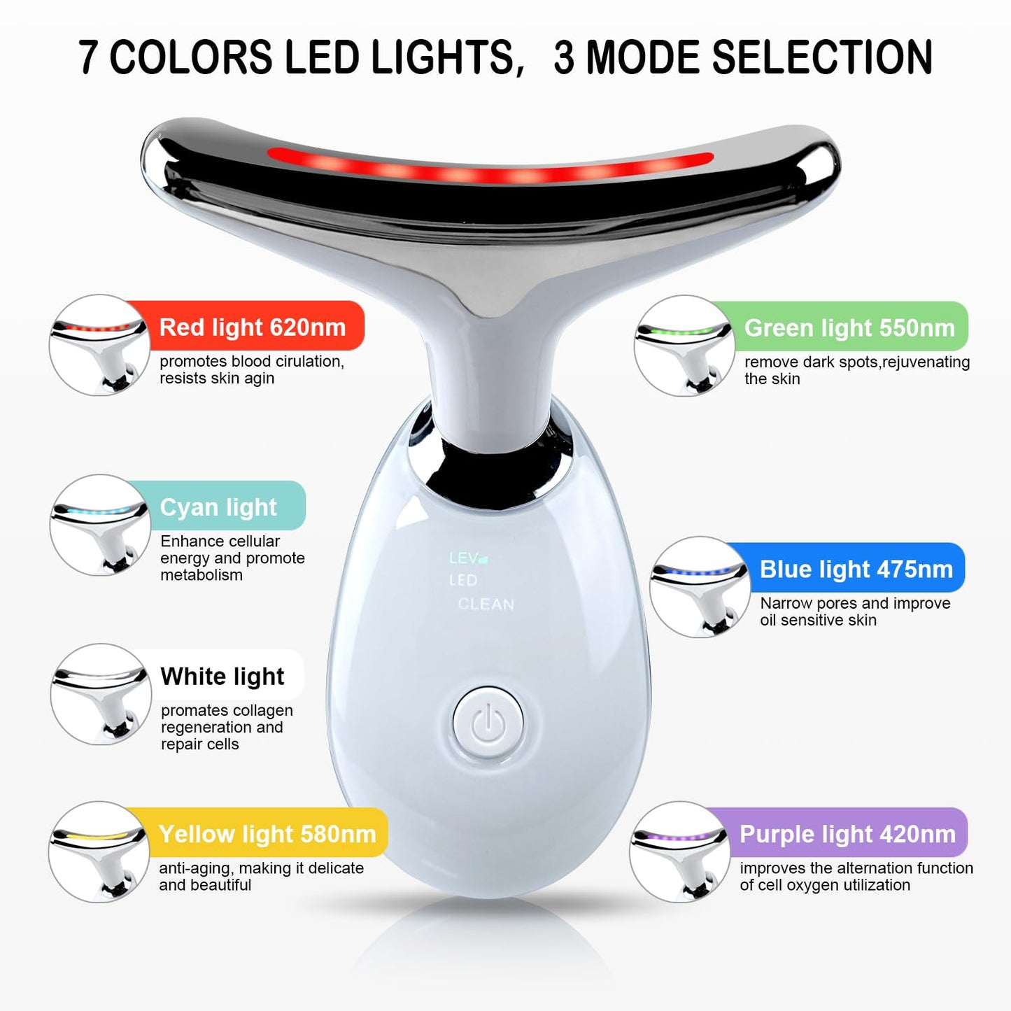 GlowLift™ 7-Color Facial & Neck Massager