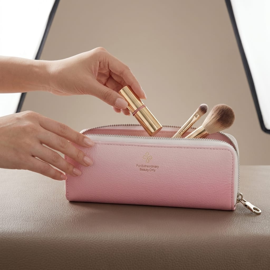 GlamGuard Makeup Brush Storage Pouch