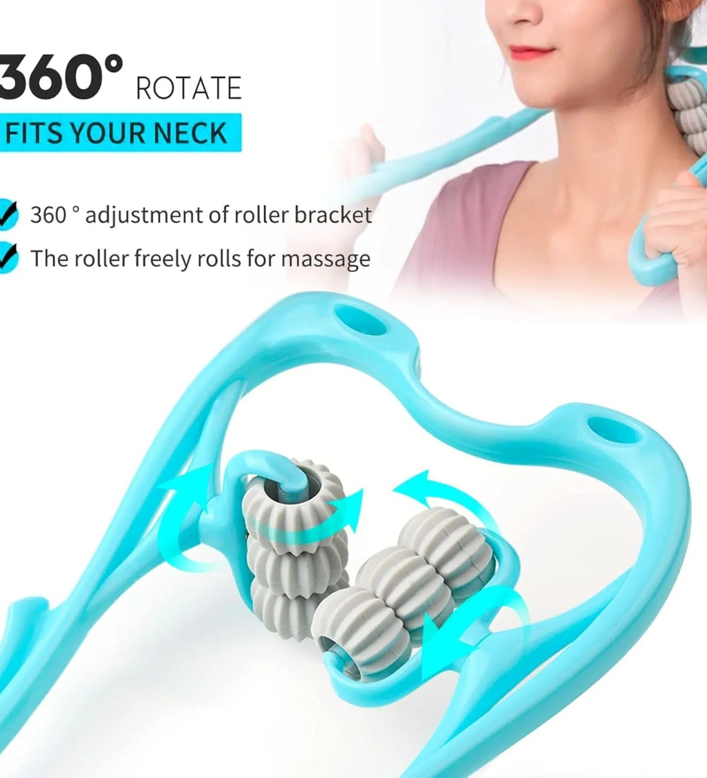 RelaxRoll™ Deep Tissue Neck & Shoulder Massager